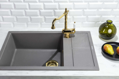 Omoikiri Sakaime 79-ES, мойка, гранит, espresso Детальное фото товара: Omoikiri Sakaime 79-ES, мойка, гранит, espresso