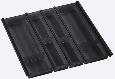 Детальное фото товара: Ninka Cuisio Aqua 600, Legrabox Blum, лоток для столовых приборов, черный