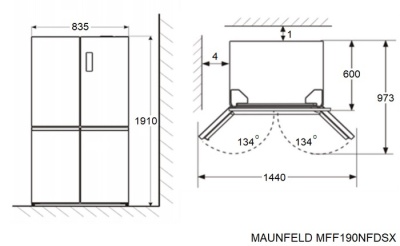 Детальное фото товара: Maunfeld MFF190NFDPW