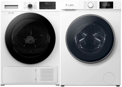 LEX стирка LWM12012WID + сушка LEX LDM10WD + соед.эл LWM01W shelf