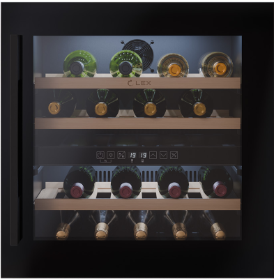 LEX LWD6036BL dual zone Детальное фото товара: LEX LWD6036BL dual zone