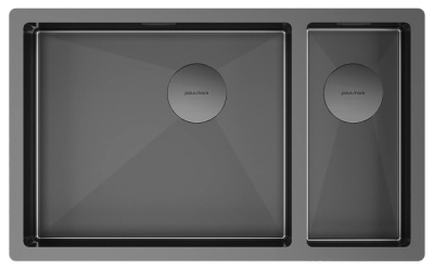 Paulmark NEXT 69/2S UNI, мойка, нержавеющая сталь, вороненая сталь (левая) Paulmark NEXT 69/2S UNI, мойка, нержавеющая сталь, вороненая сталь (левая)