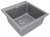 Детальное фото товара: Paulmark KANTE 50, мойка, гранит, серый металлик