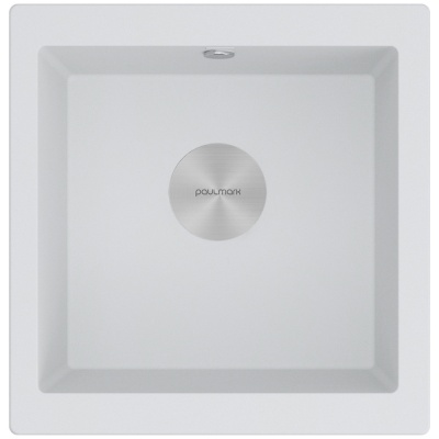 Paulmark GERA 50, мойка, гранит, белый Paulmark GERA 50, мойка, гранит, белый