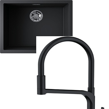 Фото товара: Omoikiri Yamakawa 55-U/I-GB + Sinto 2 Plus GB-BL графит