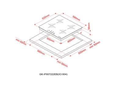 Детальное фото товара: Kuppersberg ICI 604 индукционная поверхность