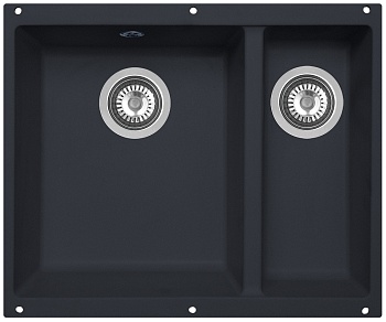 Фото товара: Zigmund & Shtain INTEGRA 500.2, мойка, черный базальт