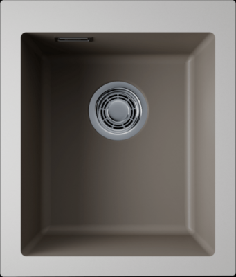 Детальное фото товара: Omoikiri Omishima 41-U-DG Matt, мойка, керамика, dust grey матовый