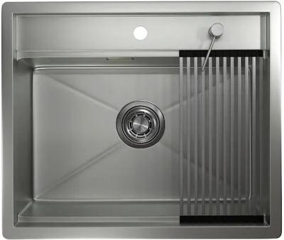 Детальное фото товара: GRANULA 6051 мойка, нержавеющая сталь, сталь матовая