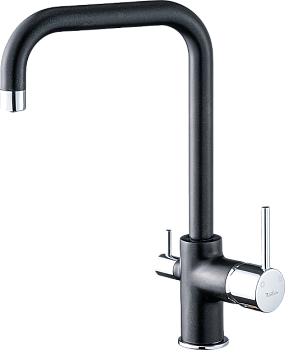 Фото товара: Rivelato TOVEL 9025208 antracite/cromo, смеситель, гранит, антрацит/хром