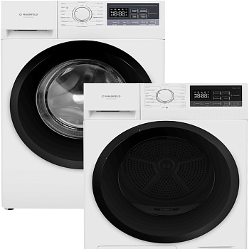 Фото товара: Maunfeld стирка MFWM148STWH02 + сушка MFDM168WH02