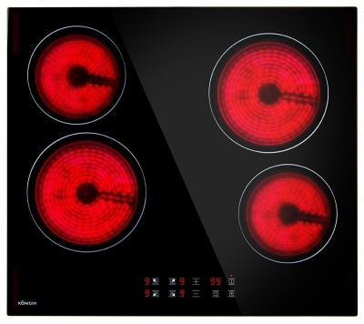 Детальное фото товара: Konigin Libra C604 TBK стеклокерамическая поверхность