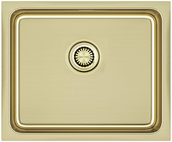 Фото товара: Paulmark VISTA 54, мойка, нержавеющая сталь, светлое золото