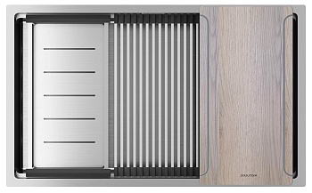 Фото товара: Paulmark NEXT-MULTI SINK 74 UNI, мойка, нержавеющая сталь брашированная