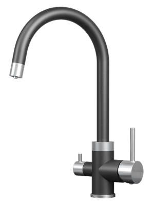 GRANULA 5169 смеситель, нержавеющая сталь, шварц