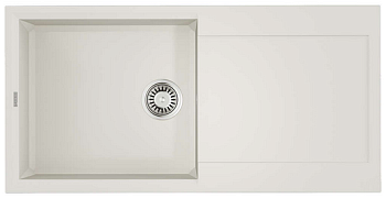 Фото товара: Omoikiri Sakaime 100-WH, мойка, гранит, белый