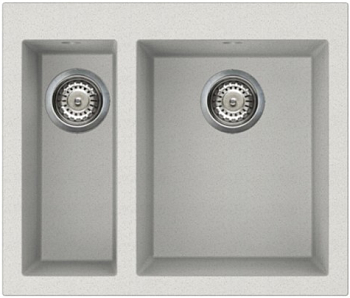 Фото товара: Omoikiri Bosen 59-2-WH, мойка, гранит, белый