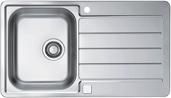 Фото товара: ALVEUS LINE MAX 20 SAT-90, мойка, нержавеющая сталь (в комплекте с сифоном 1127251)
