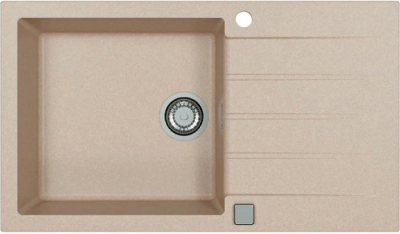 ALVEUS GRANITAL CADIT 40 TERRA - G22, мойка, гранит, песочный (в комплекте с сифоном 1132823)