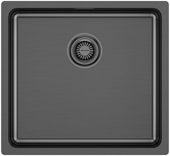 Фото товара: Paulmark VISTA 48, мойка, нержавеющая сталь, вороненая сталь