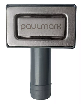 Фото товара: Paulmark PM22-GM, перелив прямоугольный с логотипом, вороненая сталь