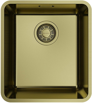 Фото товара: Omoikiri Omi 37-U/I-LG Ultra, мойка, нержавеющая сталь/светлое золото
