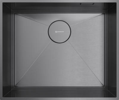 Omoikiri Kasen 53-INT GM, мойка, нержавеющая сталь/вороненая сталь 