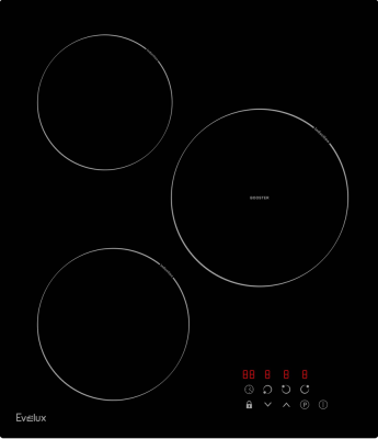 Фото товара: Evelux HEI 431 B индукционная поверхность