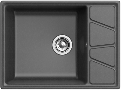 Детальное фото товара: GranFest VERTEX GF-V-680L, мойка, мрамор, графит