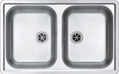 ALVEUS LINE 90 NAT-60, мойка, нержавеющая сталь (в компл. с сифоном 1011642)