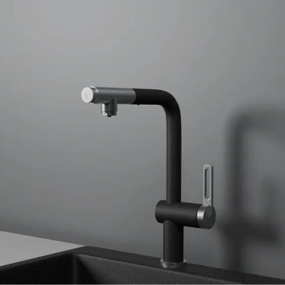 Детальное фото товара: GRANULA 8169 смеситель, гранит, черный