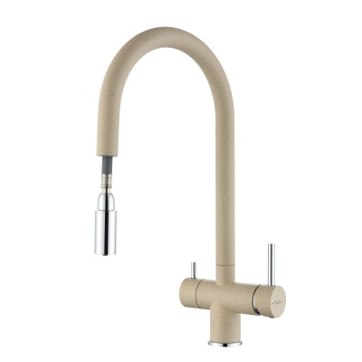 Детальное фото товара: Rivelato TREVI 2433505 beige scuro, смеситель, темно-бежевый