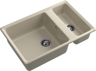 Детальное фото товара: GranFest LEVEL GF-LV-760K, мойка, мрамор, топаз