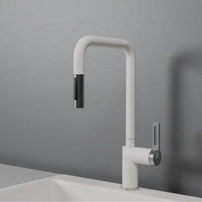 GRANULA 8173 смеситель, гранит, арктик (белый)