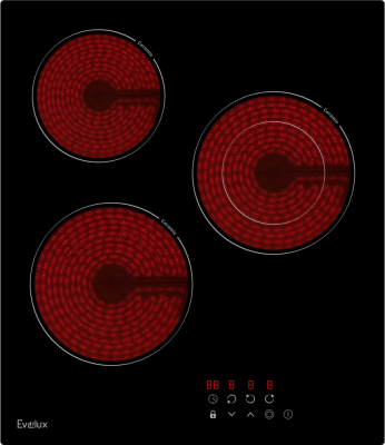 Детальное фото товара: Evelux HEV 431 B стеклокерамическая поверхность