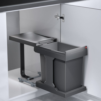 Hailo Solo мусорное ведро 20л, выдвигается рукой Детальное фото товара: Hailo Solo мусорное ведро 20л, выдвигается рукой