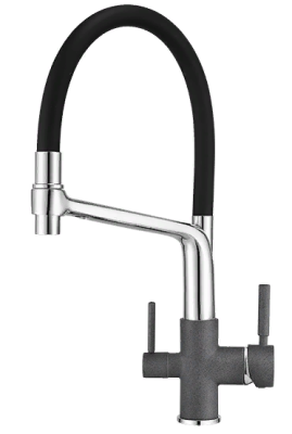 Детальное фото товара: GRANULA 0083 смеситель, гранит, графит