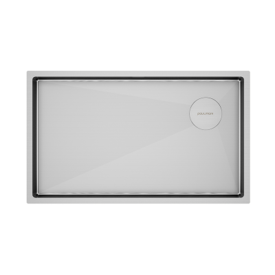 Paulmark NEXT-SKEW 74 UNI, мойка, брашированная нержавеющая сталь