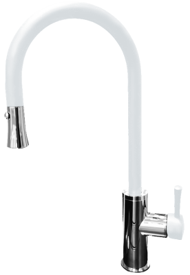 Детальное фото товара: GranFest 7652, смеситель, мрамор, иней