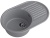 LEX Como 740 Deep Grey, мойка, гранит Детальное фото товара: LEX Como 740 Deep Grey, мойка, гранит