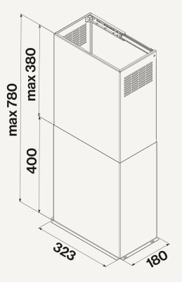 Falmec короб декоративный для COVER, черный