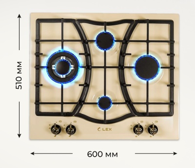 Детальное фото товара: LEX GVE 643C IV газовая поверхность