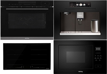 Фото товара: KORTING HIB 68900 B IMOVE + OKB 1350 S GNBX STEAM + KMI 827 GN + KCM 9830 BCG