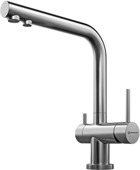 Фото товара: Omoikiri Nagano-BN, смеситель, нержавеющая сталь