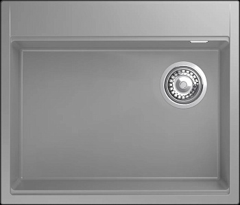 Фото товара: Rivelato TESORO TR-605-R grigio metallizz, мойка, гранит, серый металлик