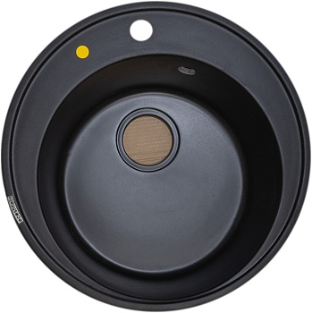 Фото товара: Ecoshtein KREIS 500, мойка, гранит, черный