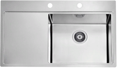 Детальное фото товара: ALVEUS PURE 50R KMB-90, мойка, нержавеющая сталь, правая (в комплекте с сифоном 1127252)