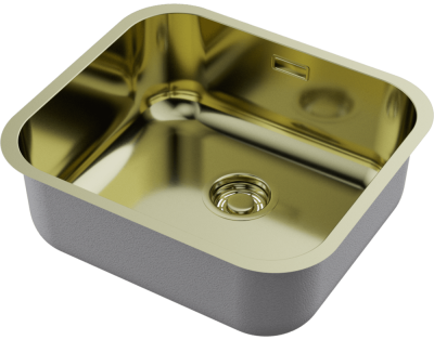 Детальное фото товара: Omoikiri Omi 49-U/I-LG, мойка, светлое золото