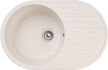 Фото товара: GranFest QUARZ GF-Z18, мойка, гранит, белый