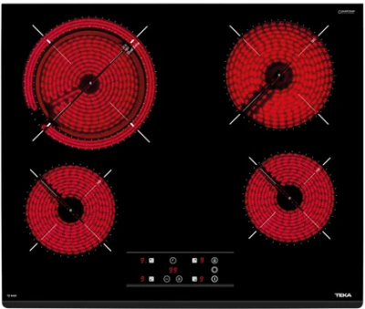 Детальное фото товара: Teka TZ 6420 BLACK стеклокерамическая поверхность